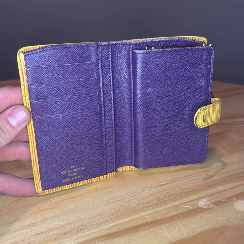 Louis Vuitton Yellow Epi Leather Wallet